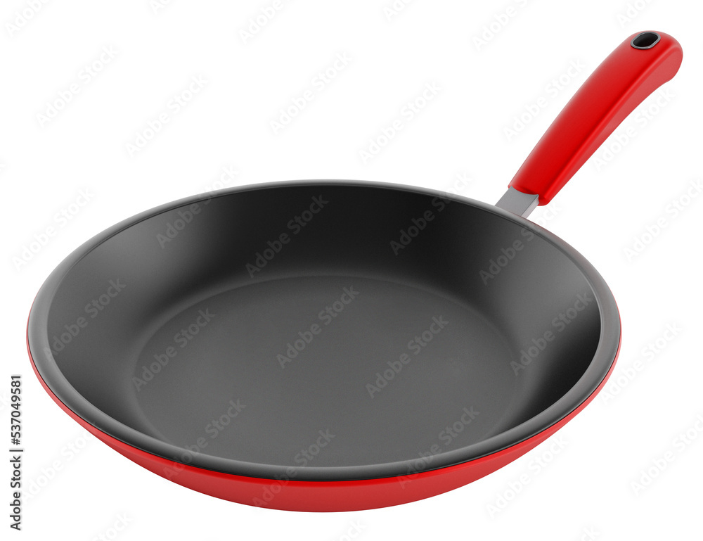 Wall mural frying pan isolated on transparent background