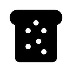 Toast Flat Vector Icon