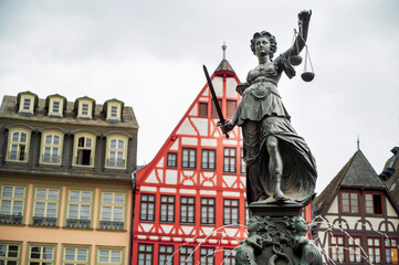 Fototapeta premium View of the Roemerberg in Frankfurt, Germany