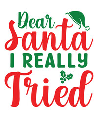 Dear Santa I Really Tried