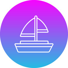 Fototapeta premium Yachting Icon