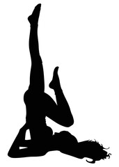 Fototapeta premium fitness woman doing exercise