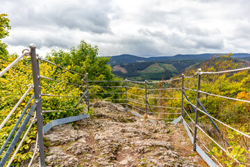 Spaziergang zum Aussichtspunkt am Kickelhahn bei Ilmenau - Thüringen - Deutschland