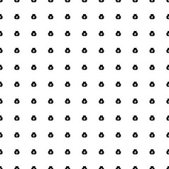 Square seamless background pattern from geometric shapes. The pattern is evenly filled with black instant coffee symbols. Vector illustration on white background