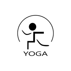 Yoga pictogram icon people