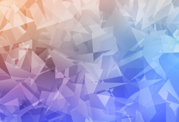 Light Blue, Yellow vector template with chaotic poly shapes.