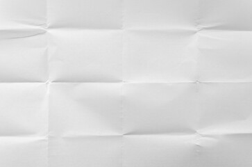Folded white paper texture background with copy space for text
