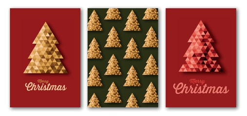 Merry Christmas and Holiday cards, background Xmas