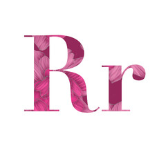 Letter R Pink