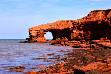 Cavendish Beach in Prince Edward Island National Park (Prince Edward Island, Canada)