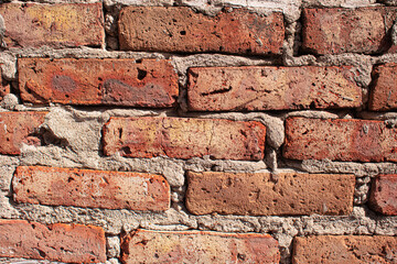 red brick wall