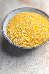 bulgur grain raw crop healthy meal food on the table copy space food background