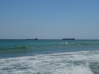 Nice summer view from Varna in Bulgaria 