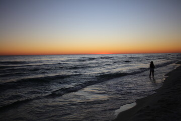 Sunsets and Silhouettes Florida Coastline Inlet Beach 