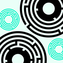 Escape Room two patterns or backgrounds. Quest Room design template concept. Background design, modern trend design. Vector Illustration. © Tina