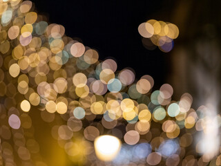 flare, lumieres floues decor couleur, boules de lumiere