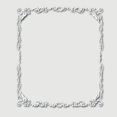 Frame, in the style of an ornament, Vector illustration eps 10, Art.