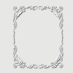 Frame, in the style of an ornament, Vector illustration eps 10, Art.