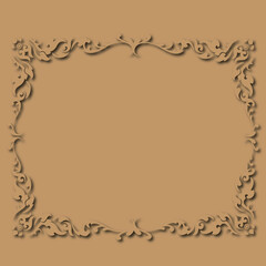 Frame, in the style of an ornament, Vector illustration eps 10, Art.
