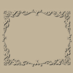 Frame, in the style of an ornament, Vector illustration eps 10, Art.