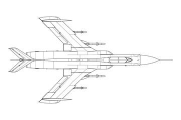 Avión de combate de caza de la guerra fría