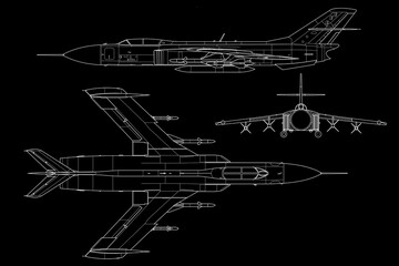 Avión de combate de caza de la guerra fría Yak-28
