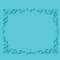 Frame, in the style of an ornament, Vector illustration eps 10, Art.