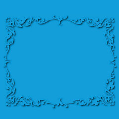 Frame, in the style of an ornament, Vector illustration eps 10, Art.