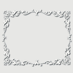 Frame, in the style of an ornament, Vector illustration eps 10, Art.