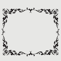 Frame, in the style of an ornament, Vector illustration eps 10, Art.