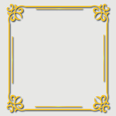 Frame, in the style of an ornament, Vector illustration eps 10, Art.