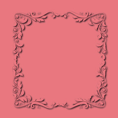 Frame, in the style of an ornament, Vector illustration eps 10, Art.