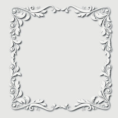 Frame, in the style of an ornament, Vector illustration eps 10, Art.