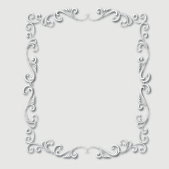Frame, in the style of an ornament, Vector illustration eps 10, Art.