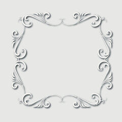 Frame, in the style of an ornament, Vector illustration eps 10, Art.