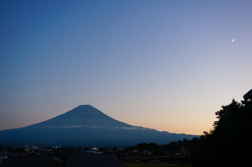 Fuji at beautiful dusk