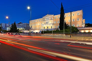 Gardinen The Greek parliament in Athens, Greece © costas1962