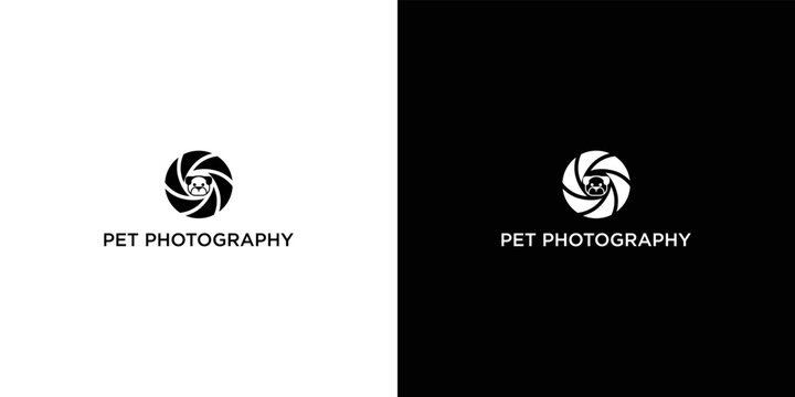 Pet Camera Lens Logo Design