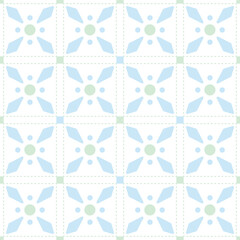 Seamless texture background turquoise and blue color, Geometric shape texture