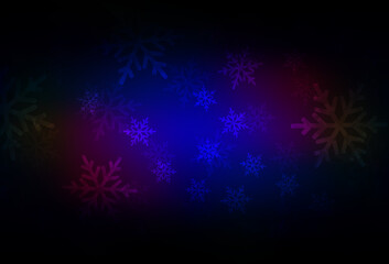Dark Blue, Red vector layout in New Year style.