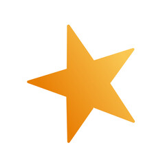 illustration vector of golden star icon in gradient