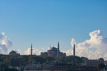 Istanbul photo. Hagia Sophia or Ayasofya Mosque from Karakoy district