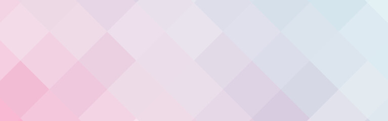 Fototapeta na wymiar Abstract blue and pink gradient diagonal square mosaic banner background. Vector illustration.