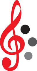 music notes on white background,music logo