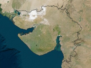 Gujarat, India. Low-res satellite. No legend © Yarr65