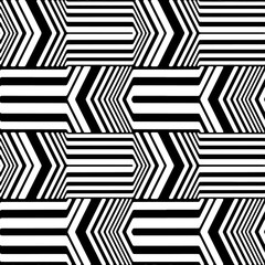 Full seamless geometric shapes pattern. Black and white vector. Texture design for textile fabric print and wallpaper. For fashion and home design.