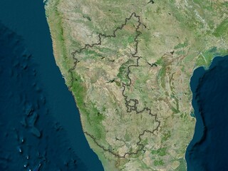 Karnataka, India. High-res satellite. No legend