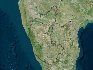 Karnataka, India. High-res satellite. No legend © Yarr65
