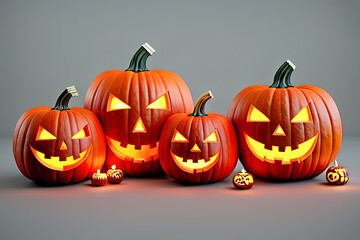 Fototapeta premium Halloween Pumpkins