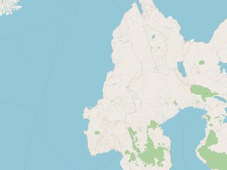 Fototapeta premium Sulawesi Barat, Indonesia. OSM. No legend